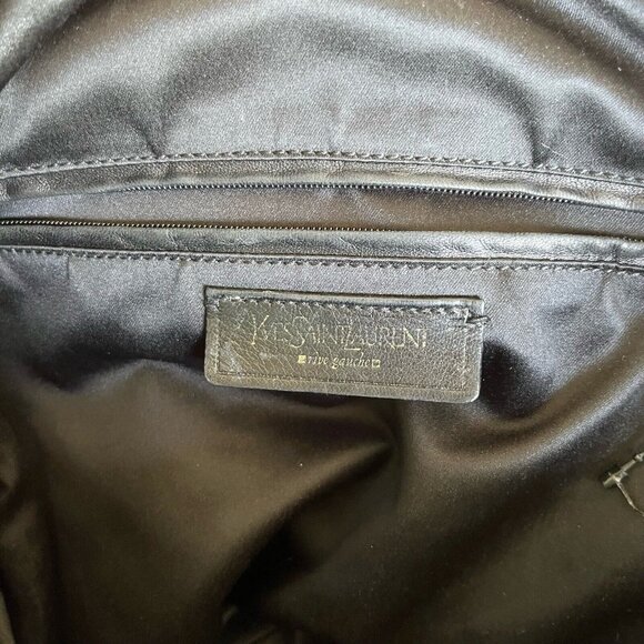 YSL Yves Saint Laurent Muse Bag Black Leather Large Satchel Shoulder Bag - Picture 4 of 6